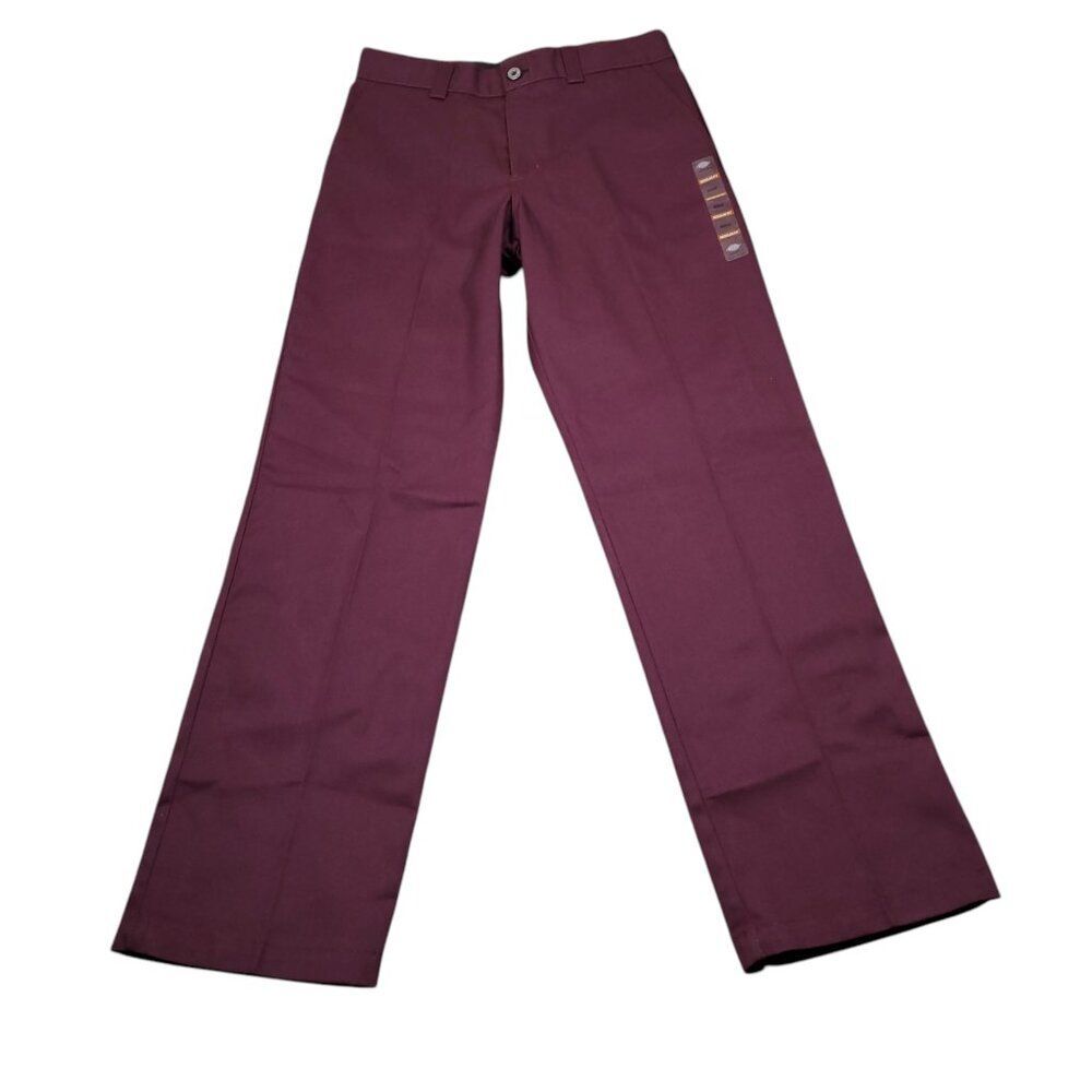 Dickies Skateboarding Regular Fit Twill Pants Men's Size 32 x 32 Maroon Red